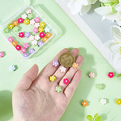 54 шт. 9-цветные бусины из сплава&nbsp;FIND-SC0020-42