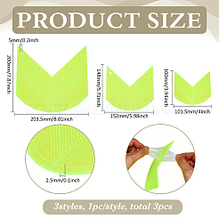 3шт акриловые многофункциональные линейки&nbsp;DIY-WH0349-411