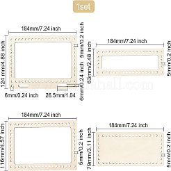 Дно деревянной корзины из тополя DIY-WH0184-19