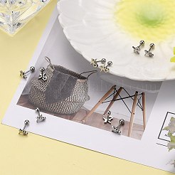 Серьги-штанги для хрящей из нержавеющей стали 201 EJEW-R147-40