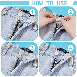 40шт силиконовый держатель молнии для джинсов HJEW-NB00229