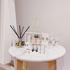 Прозрачные акриловые стойки для серег&nbsp;EDIS-WH0016-017A