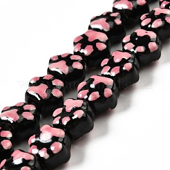 Ручной печатный шарики фарфора&nbsp;PORC-F005-02B