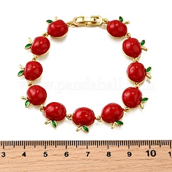 Браслеты из латунной эмали BJEW-K278-01A-G