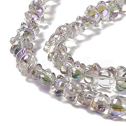 Стеклянные бусины с гальваническим покрытием &nbsp;EGLA-L030-HR04