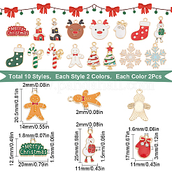 Подвески из сплава эмали 40шт 20 стиля ENAM-SC0003-69