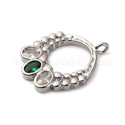 Латунные микро проложить кубического циркония подвески KK-P308-77P