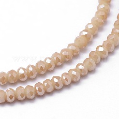 Граненый граненый полный радуга гальванических стеклянных бус стренги X-EGLA-M004-2mm-A12