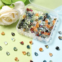 120шт 12 стильные гальванические стеклянные бусины нити&nbsp;EGLA-YW0001-52