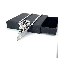 Винтажный кулон в виде черепа викинга с орлом из нержавеющей стали для мужчин VD7789