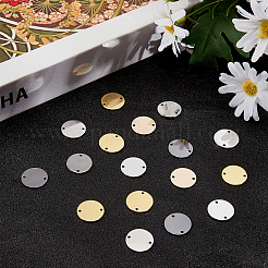 50 шт. 5-х цветные гладкие латунные звенья&nbsp;KK-BC0002-12