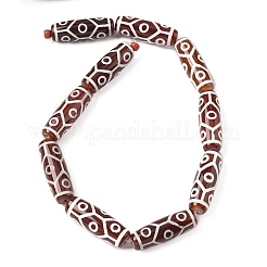 Нити бусин дзи в форме риса в тибетском стиле G-A269-A15-01