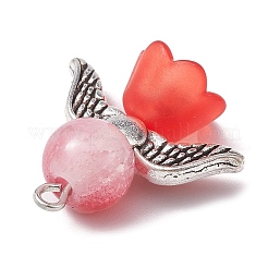 8шт 8 цветные стеклянные подвески PALLOY-JF02282