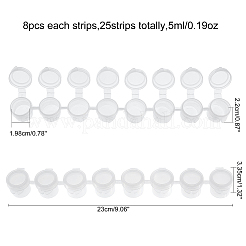 Пластиковые краски горшки полоски CON-PH0001-84