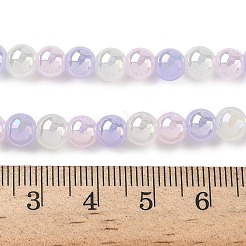 Нити стеклянных бусин с гальваническим покрытием и градиентным цветом LAMP-M023-03-01