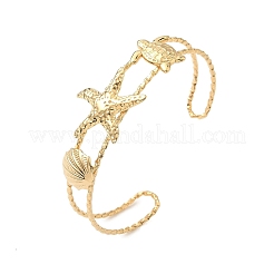 Браслеты-манжеты из нержавеющей стали 304 для женщин&nbsp;BJEW-D345-02G