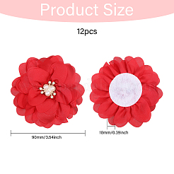 Полиэстер и сплав и акрил и АБС цветочные украшения аксессуары&nbsp;DIY-WH0588-78A