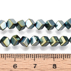 Гальванические нити из синтетических немагнитных гематитовых бусин G-T139-62E