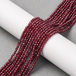 Гранат природный бисер нитей G-RM241221-A2