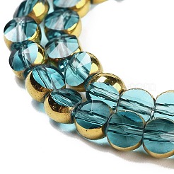 Стеклянные бусины с гальваническим покрытием &nbsp;EGLA-C005-03J