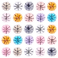 30 шт. бусины из смоляных страз на спортивную тематику RESI-TA0004-12