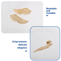 12 пара брошей из сплава в форме крыльев&nbsp;JEWB-CA0001-82