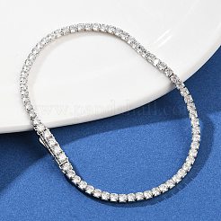 925 теннисный браслет из стерлингового серебра с микропаве из кубических цирконий для женщин&nbsp;BJEW-C117-01A-P02