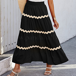 10 ярд хлопчатобумажной волнистой кружевной отделки OCOR-AN0001-06