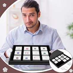 Подставки для украшений из акрила и искусственной кожи&nbsp;CON-WH0089-135A