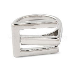 Латунные открытые манжеты с буквой е для женщин RJEW-B062-01P