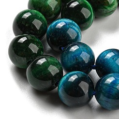 Нити градиента цвета натуральных бусин «Тигровый глаз» G-M413-A01-02