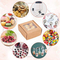 Квадратные бумажные складные подарочные коробки&nbsp;LS-CON-WH0094-46B-01