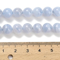 Натуральный голубой кружевной агат бисер нитей G-L634-B02-8mm