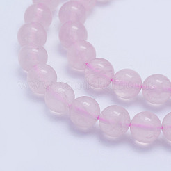 Натуральная бразильская роза кварцевые бисерные пряди G-L478-35-8mm