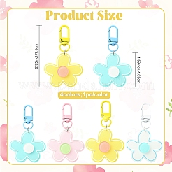 4 шт. акриловые подвесные украшения&nbsp;HJEW-YW00338