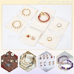 10шт 5-х цветные мешочки для украшений из микрофибры ABAG-NB0001-70