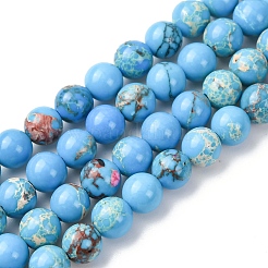 Натуральные имперские нитки из яшмы G-P260-01-6mm