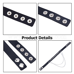 1 шт. колье-чокер из искусственной кожи с шипами и заклепками в готическом стиле&nbsp;NJEW-CL0001-12