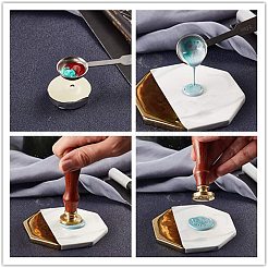 DIY деревянный воск печать штамп AJEW-WH0131-287