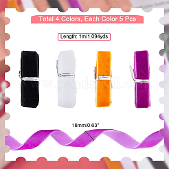 Тема хеллоуин 20 комплект 4 цвета односторонняя бархатная лента OCOR-CA0001-05