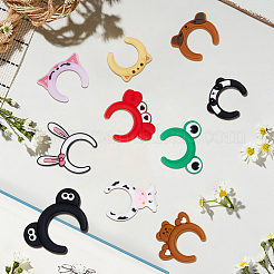 20шт 10 стиля мультяшные животные силиконовые бусины&nbsp;SIL-SC0002-93