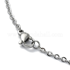 Колье с подвеской в виде феи из натуральных ракушек&nbsp;NJEW-JN04611