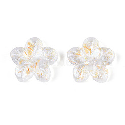 Выпечка расписные прозрачные стеклянные бусины DGLA-N014-08