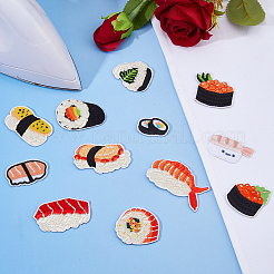 12 шт. 12 стиля полиэстеровые нитки для вышивки суши&nbsp;DIY-DC0003-87