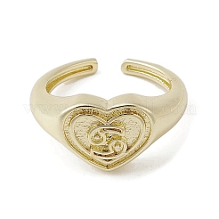 Латунные регулируемые открытые кольца&nbsp;RJEW-K257-86G-04