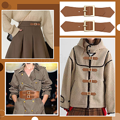 Регулируемые пряжки из искусственной кожи&nbsp;DIY-WH0308-801A