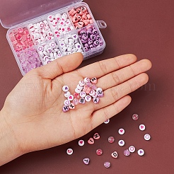 8 стиль розовых и фиолетовых непрозрачных акриловых бусин серии&nbsp;MACR-YW0001-50