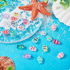 18шт 9 цвета стеклянные бусины&nbsp;LAMP-TA0001-83