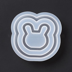 Пищевые силиконовые Молды в форме двойной головы кролика своими руками&nbsp;LS-SIMO-D001-15