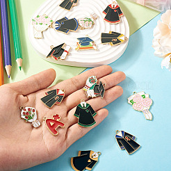 16 шт. 16 стиля подвески из эмалевого сплава на тему выпускного сезона&nbsp;ENAM-TA0002-70